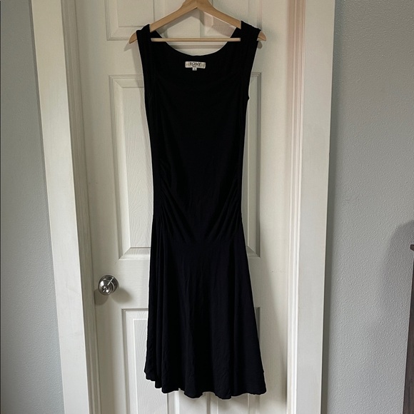 Romy Black Rouched Dress - Picture 1 of 6